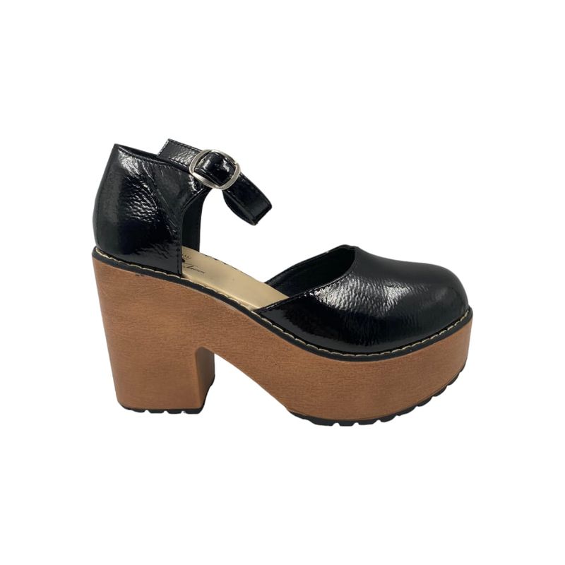 HERIEL - Zapato Negro Charol Plataforma