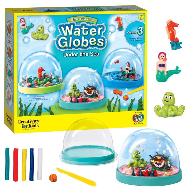 FABER-CASTELL - Creativity for Kids: Globos de nieve - Bajo el mar