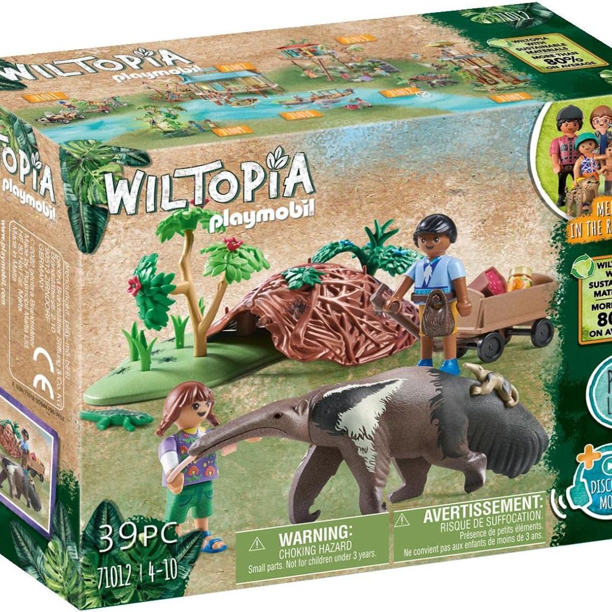 PLAYMOBIL - PLAYMOBIL CUIDADO DEL OSO HORMIGUERO WILTOPIA PM71012