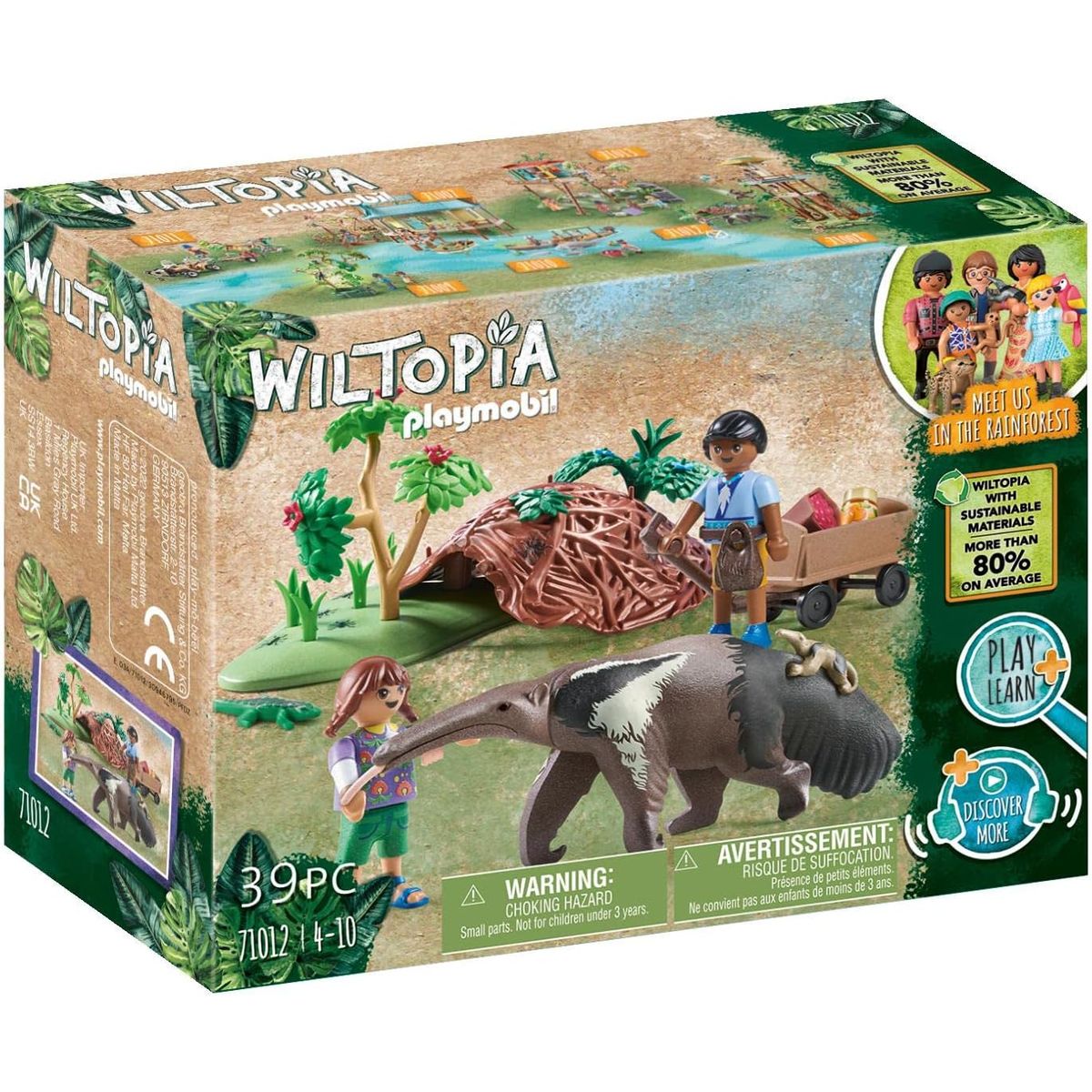 PLAYMOBIL - PLAYMOBIL CUIDADO DEL OSO HORMIGUERO WILTOPIA PM71012