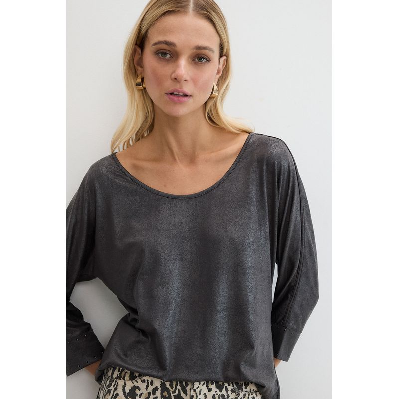 ASH - Polera Gris Marengo Mujer Ash