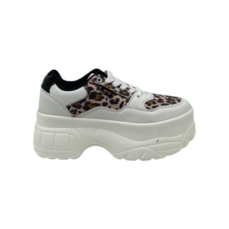 HERIEL - Zapatilla Blanca Print Plataforma Mujer