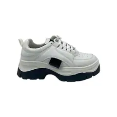 HERIEL - Zapatilla Blanca Plataforma Mujer