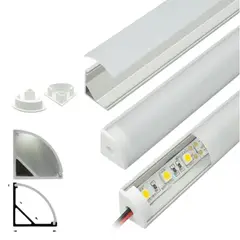 GENERICO - 9 Perfiles De 1 Metro Esquinero Ángulo Para Cinta Led (1002)