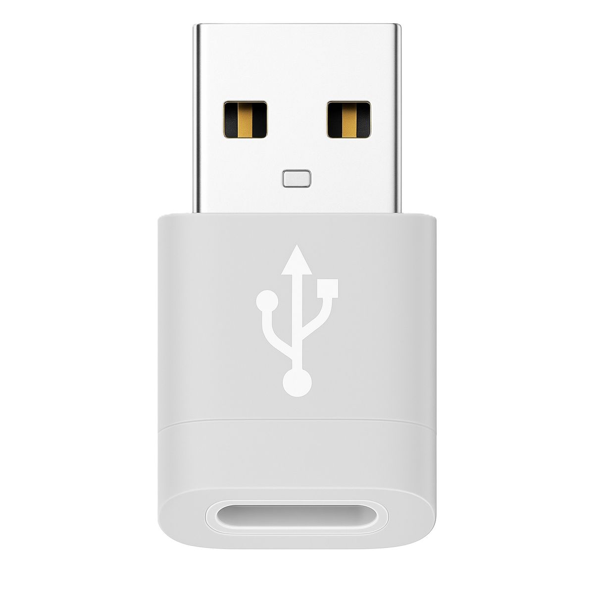 GENERICO - Adaptador Tipo C Hembra USB Macho Color Gris