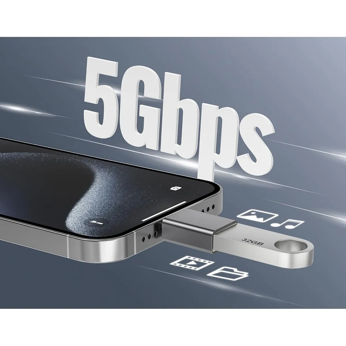 GENERICO - Adaptador USB Hembra Tipo C Macho Color Negro