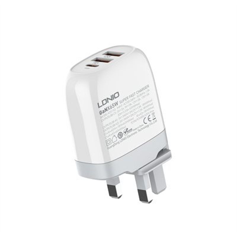 LDNIO - Cargador GaN 65 W 3 Puertos LDNIO A3511Q