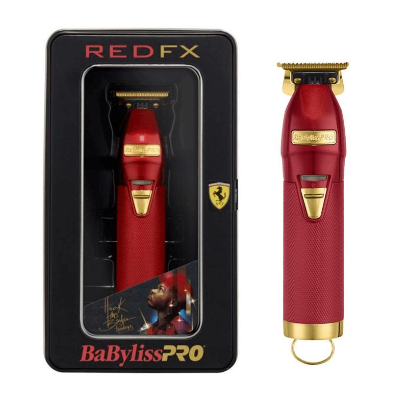 BABYLISS PRO - Cortadora de Pelo Barba Trimmer Babylisspro Red Fx Desvelladora Roja