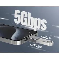 GENERICO - Adaptador USB Hembra Tipo C Macho Color Blanco