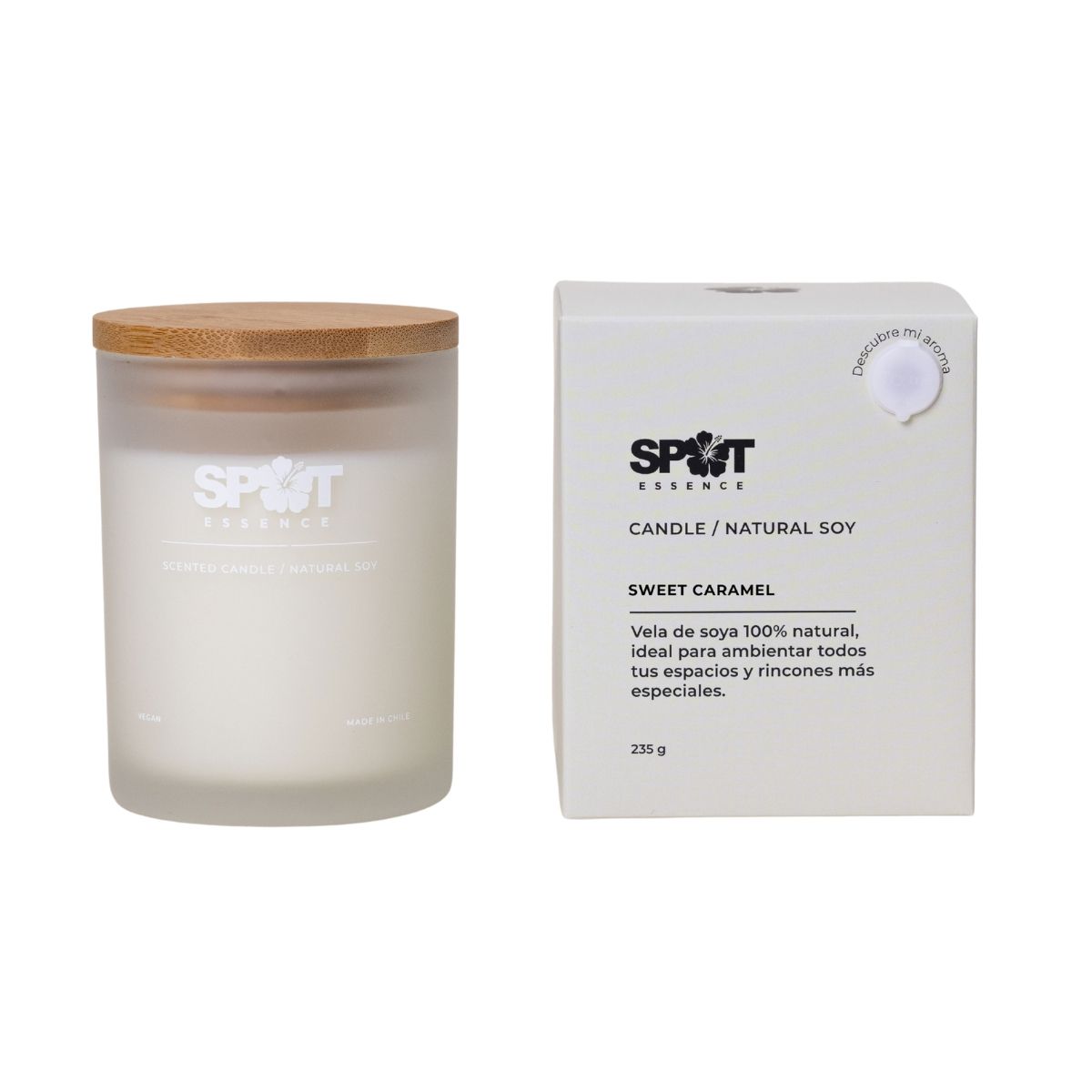 SPOT ESSENCE - Vela de Soya 220gr Sweet Caramel