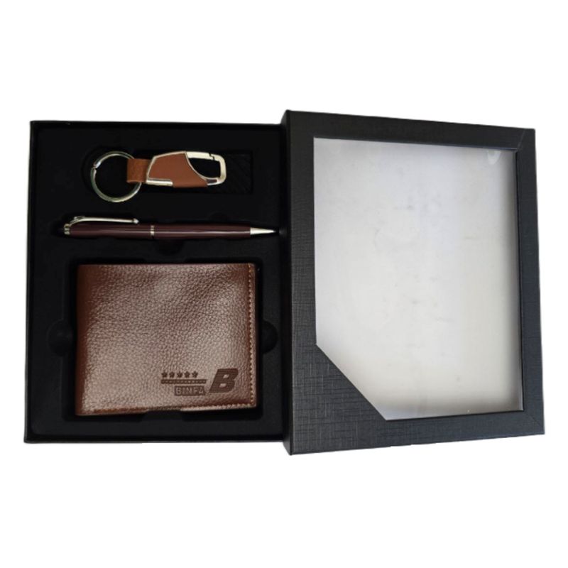 EKOL TACTICA MILITAR - Cartera Billetera Vintage De Cuero Y Llavero Detalle Regalo