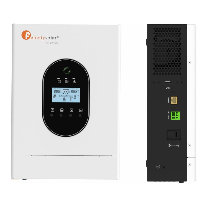 GENERICO - Inversor Carga solar Híbrido 1KW 12V MPPT con controlador FL-IVCM1012