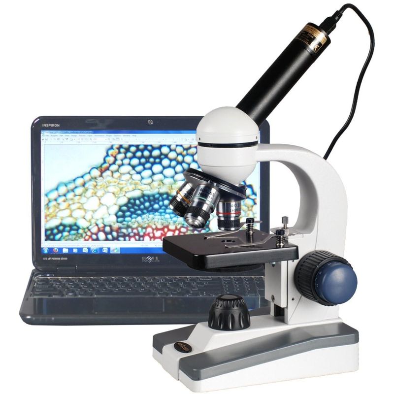 GENERICO - Microscopio AmScope M150C-E1 Óptica 5 Aumentos