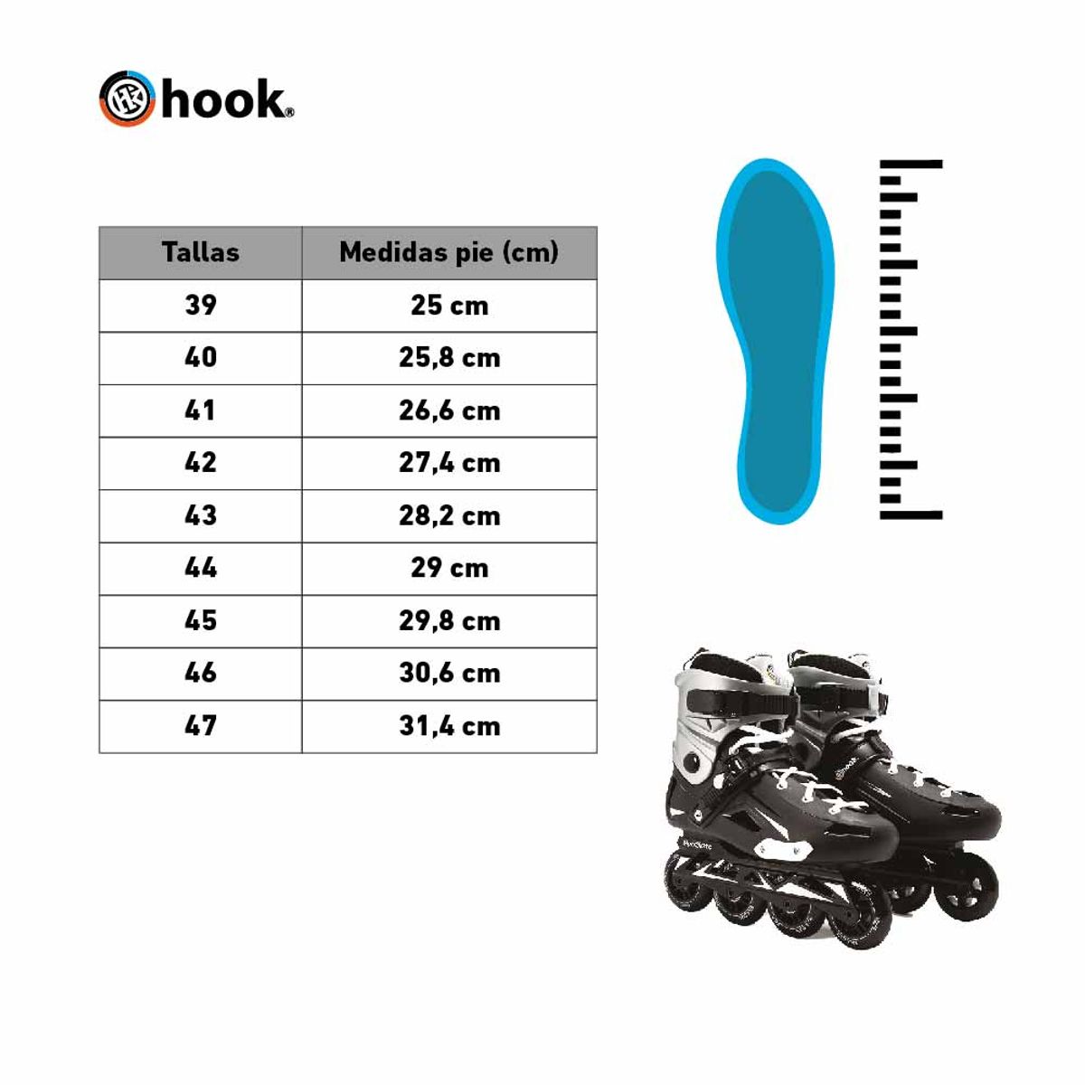 HOOK - PATINES HOOK ROCK 45
