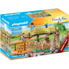 PLAYMOBIL - RECINTO PARA LEONES AL AIRE LIBRE PM71192