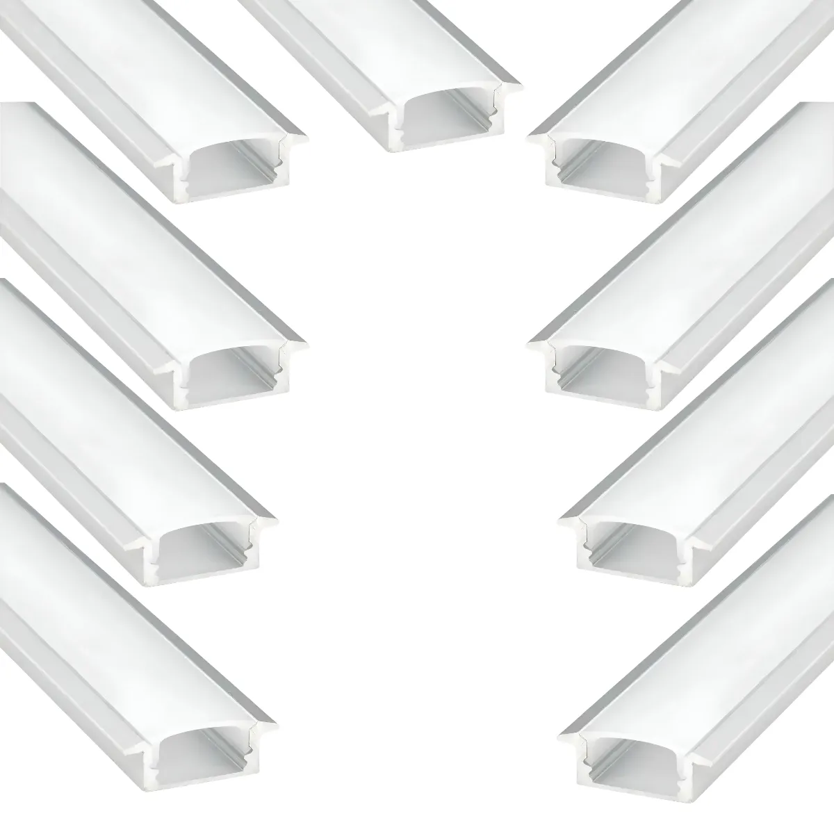 9 Perfiles de 1 metro Plano Embutido para Cinta Led (1204), marca GENERICO - Foto Principal
