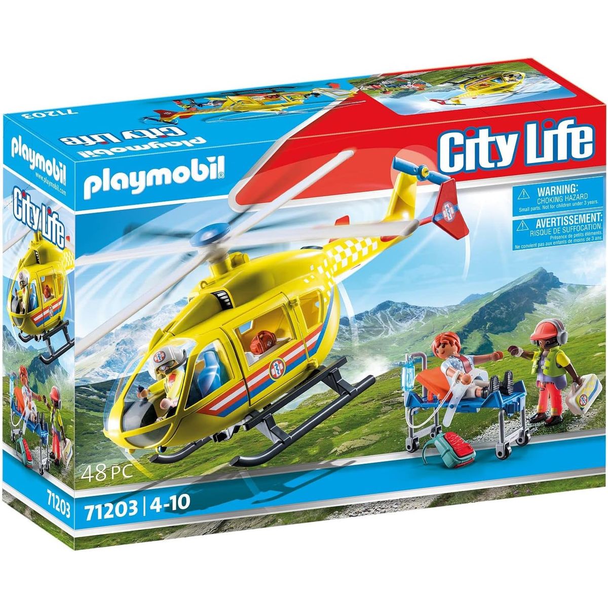 PLAYMOBIL - PLAYMOBIL HELICÓPTERO MÉDICO PM71203