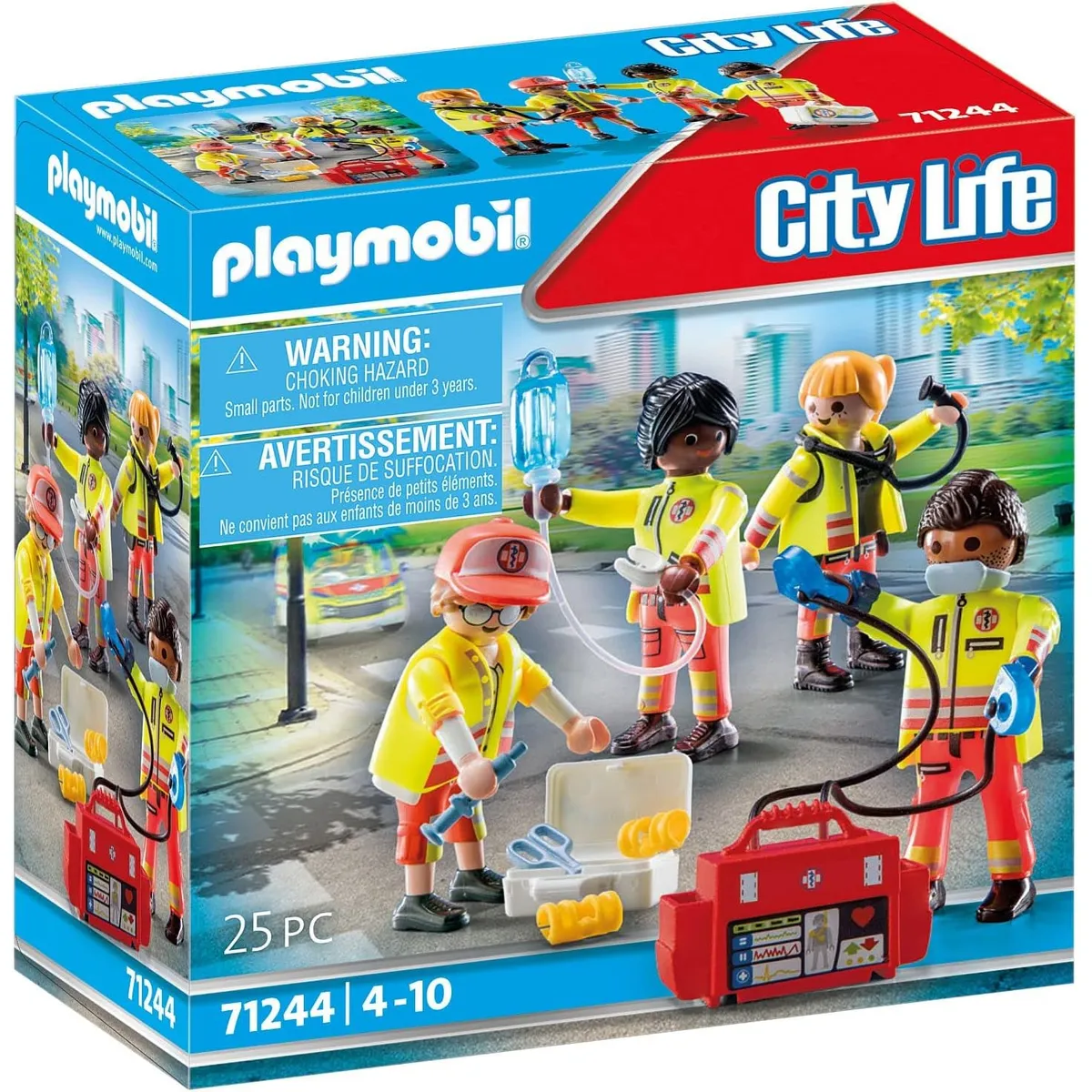 PLAYMOBIL - PLAYMOBIL EQUIPO MÉDICO PM71244