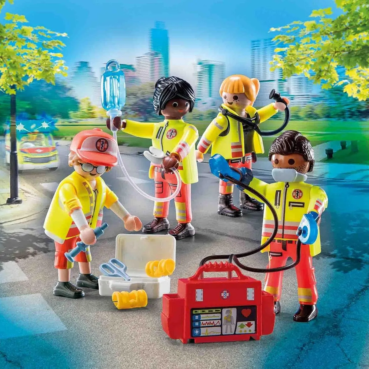 PLAYMOBIL - PLAYMOBIL EQUIPO MÉDICO PM71244
