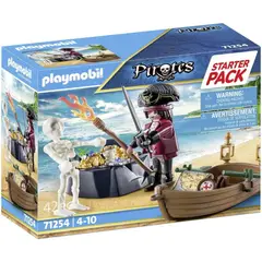 PLAYMOBIL - STARTER PACK PIRATA CON BOTE DE REMOS PM71254