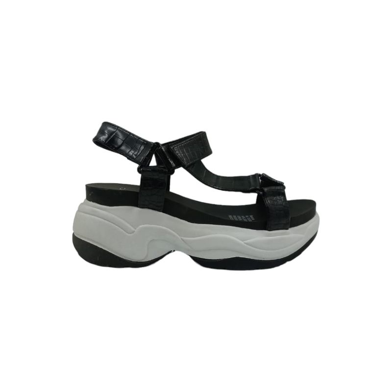 HERIEL - Sandalia Negra Deportiva Mujer