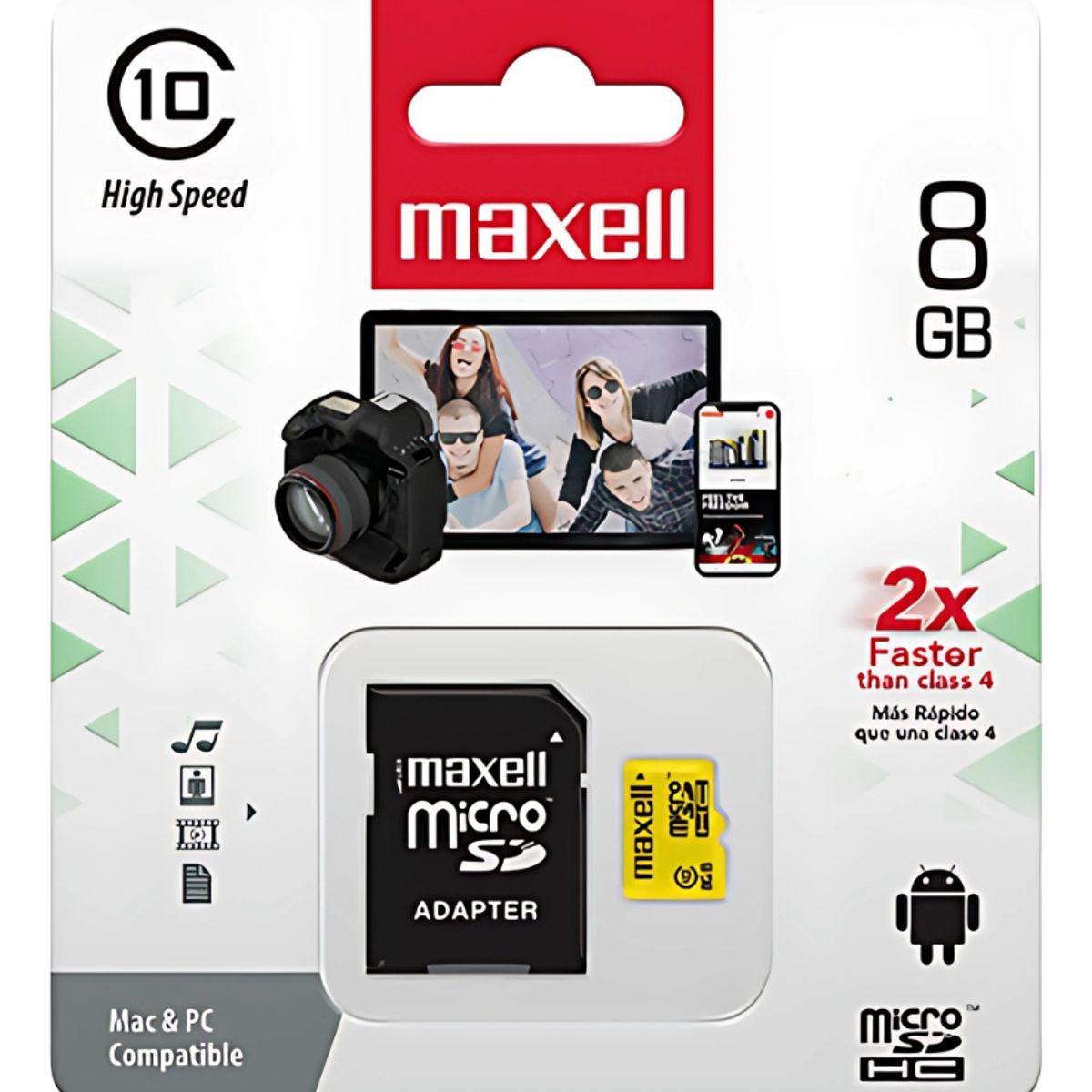MAXELL - Tarjeta Micro Sd Maxell 8gb Clase 10