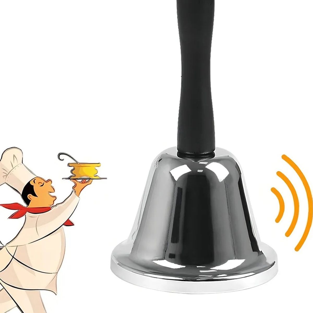 GENERICO - Campana Larga Timbre De Recepción Hotelcasa Metalica