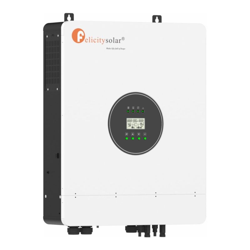 GENERICO - Inversor Carga solar Híbrido IVEM8048 8KW 48V MPPT PV500V controlador