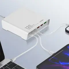 GENERICO - Cargador Móvil de Escritorio 120W SEROS Q605