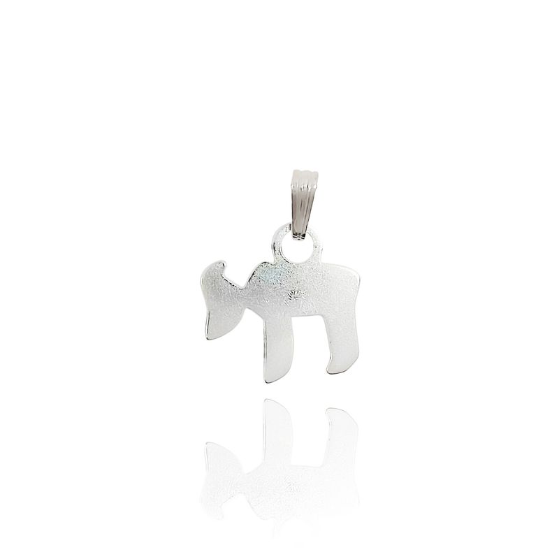 ANDREA COGGIOLA JOYAS - Colgante Jai Lámina Fina Plata Fina 925