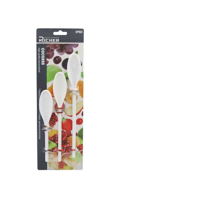 GENERICO - Set Cuchara Cocina Plástica