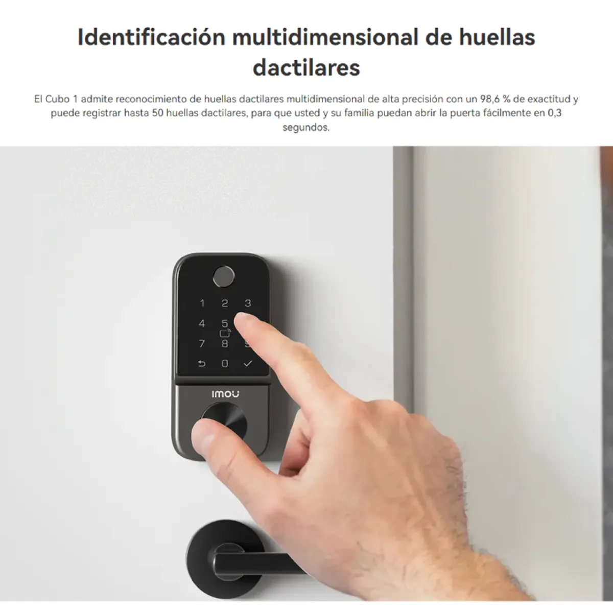 IMOU - Cerradura De Seguridad Wifi Imou Cubo 1 Negro