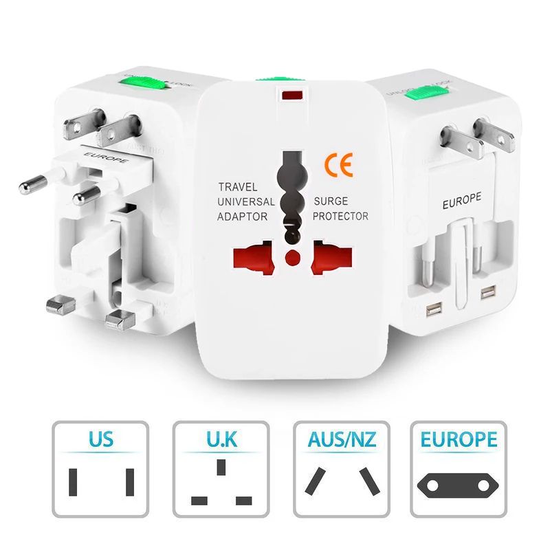 OEM - Adaptador Enchufe Universal Para Viajes All-in-one