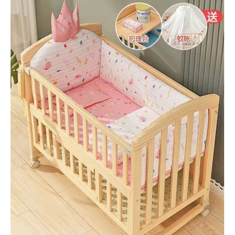 HOMER OUTDOOR - Cama Cuna Colecho Madera 12270100cm Con Colchón Homer