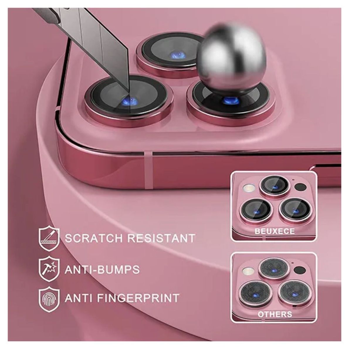 GENERICO - Vidrios Protectores Lentes Para iPhone 16 Pro / 16 Pro Max