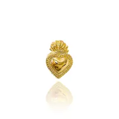 ANDREA COGGIOLA JOYAS - Colgante Corazón Detente Mini Enchapado Oro 18K