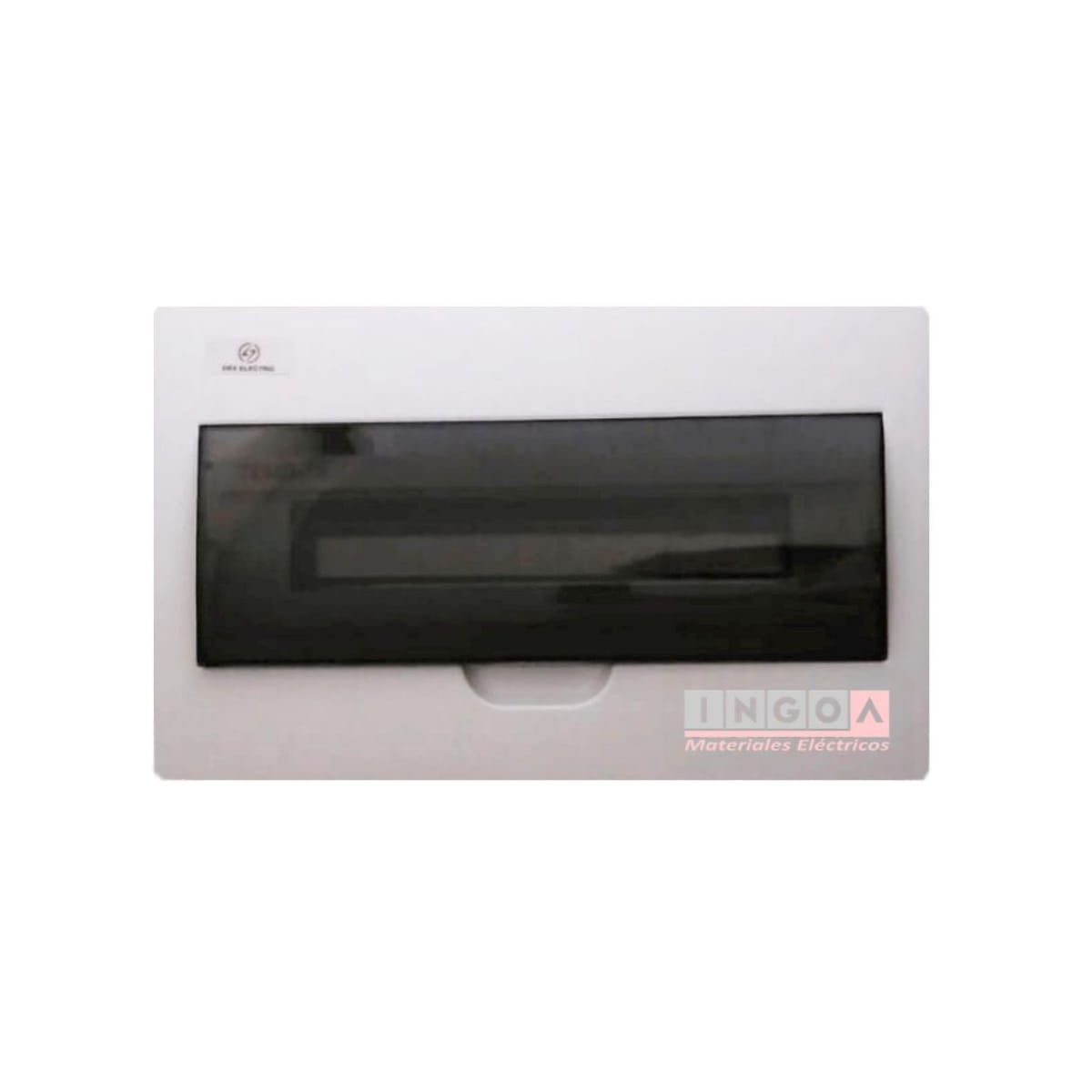 GENERICO - Tablero Plastico 18 Modulos Embutido Libre Halog. Tapa Transp.