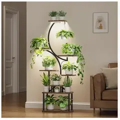 HOMER DESIGN - Organizador Repisa Decalacion Estante Planta Librero Con Luz