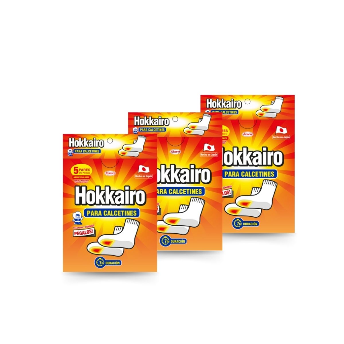 HOKKAIRO - Hokkairo Parches Para Calcetines Pack X3 15 Pares