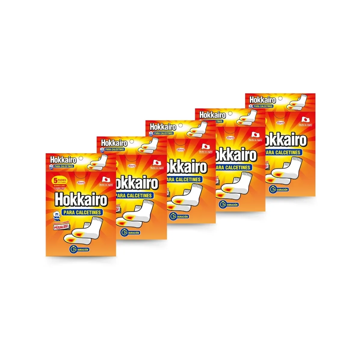 HOKKAIRO - Hokkairo Parches Para Calcetines Pack X5 25 Pares