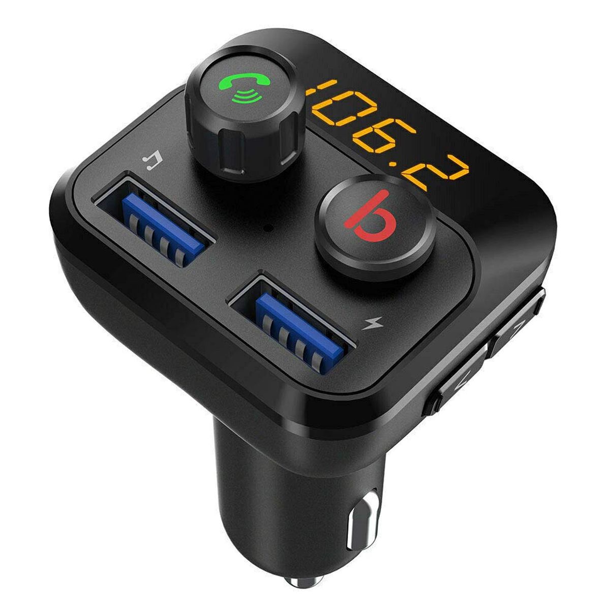 DBLUE - Transmisor FM Receptor Bluetooth Puerto TF Carga USB DBTR281