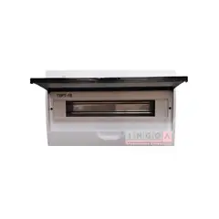 GENERICO - TABLERO PLASTICO 18 MODULOS SOBREPUESTO TAPA TRANSPARENTE - DNA