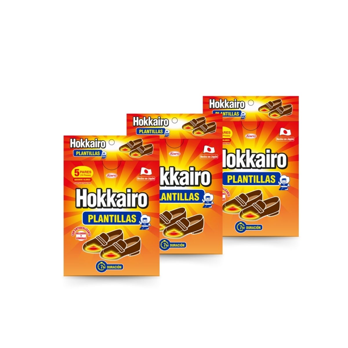 HOKKAIRO - Hokkairo Plantillas Térmicas Para Zapatos Pack X3 15 Pares