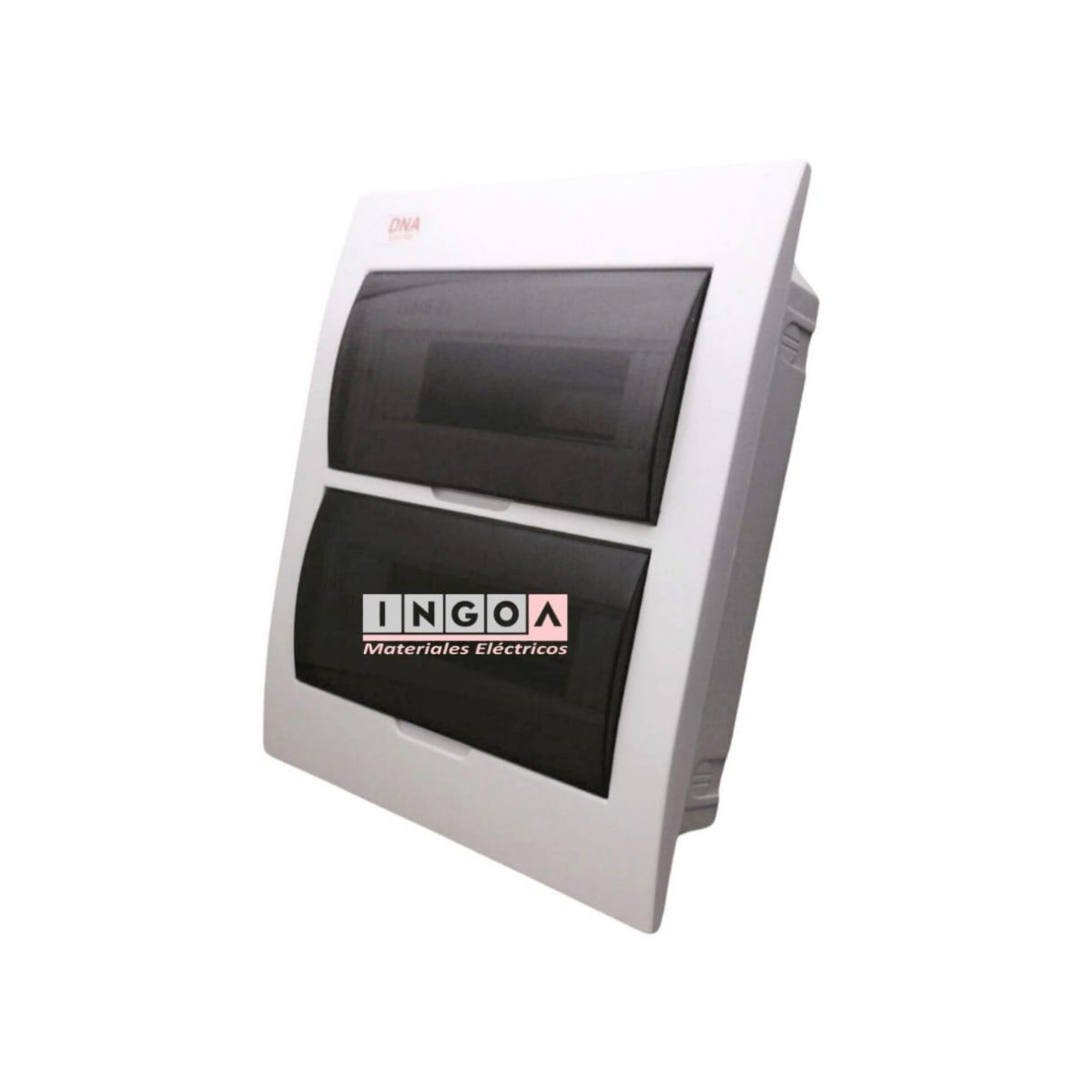 GENERICO - TABLERO PLASTICO 24 MODULOS EMBUTIDO TAPA TRANSPARENTE