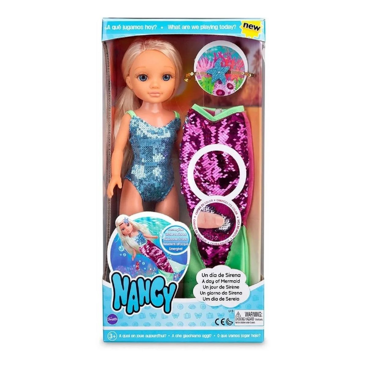 FAMOSA - MUÑECA NANCY SIRENA BENTANCOR OUTDOOR