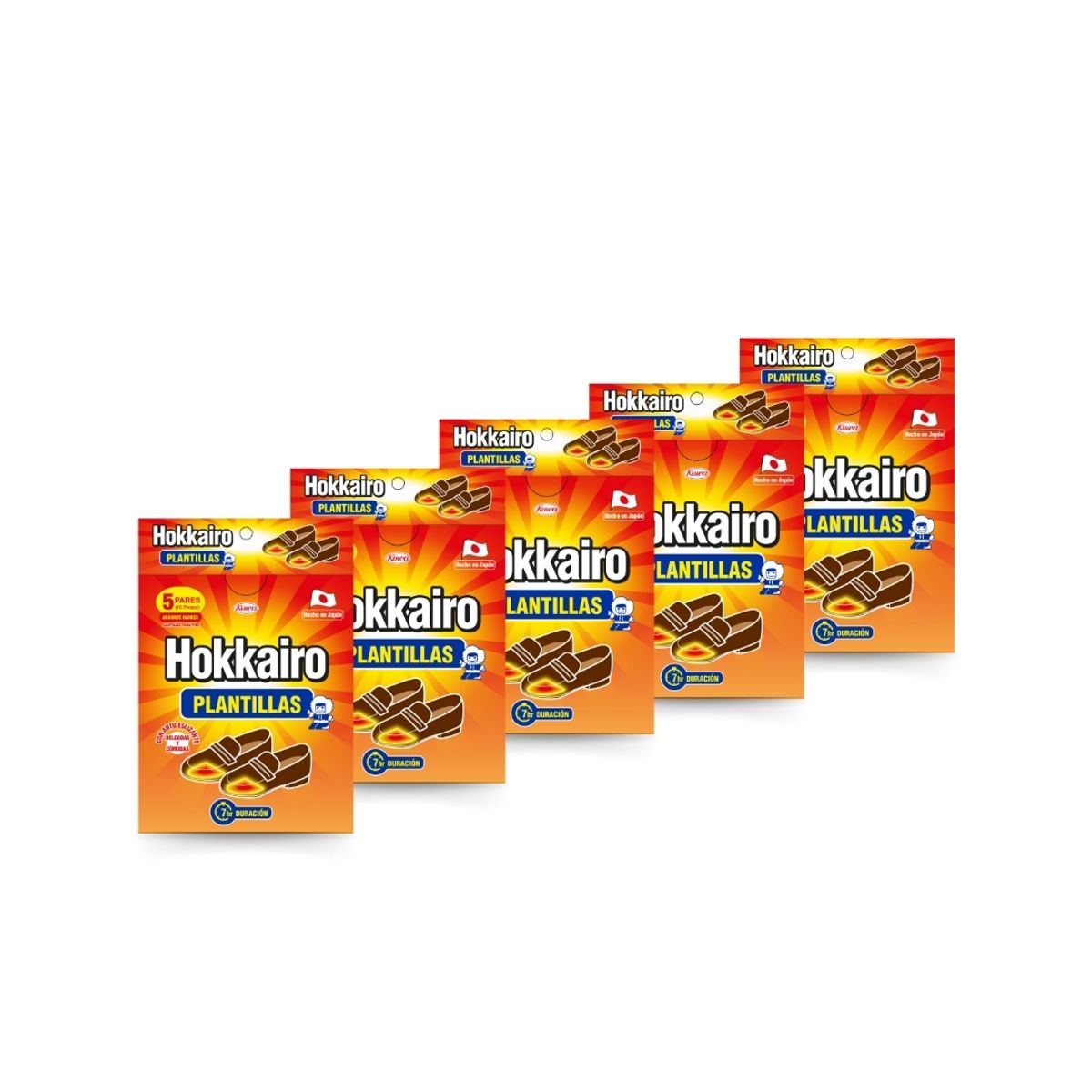 HOKKAIRO - Hokkairo Plantillas Térmicas Para Zapatos Pack X5 25 Pares
