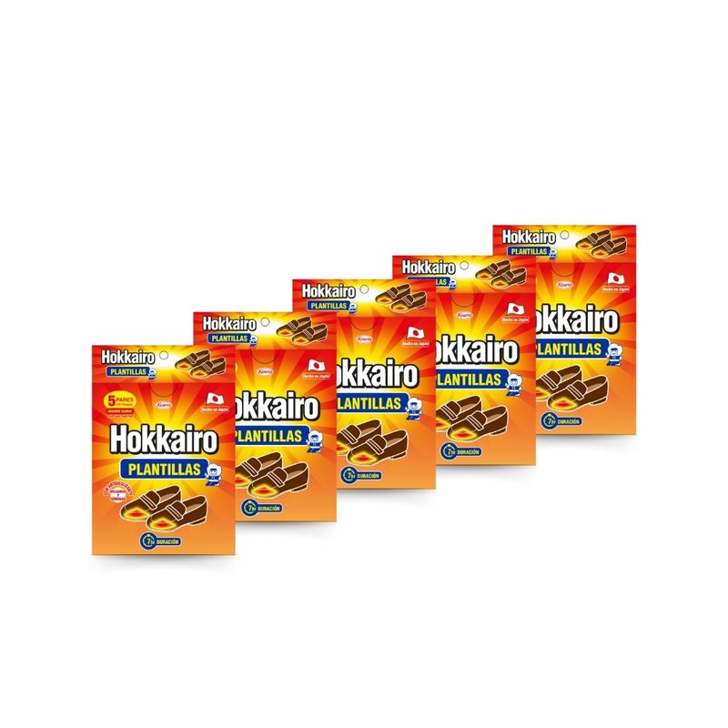 HOKKAIRO - Hokkairo Plantillas Térmicas Para Zapatos Pack X5 25 Pares