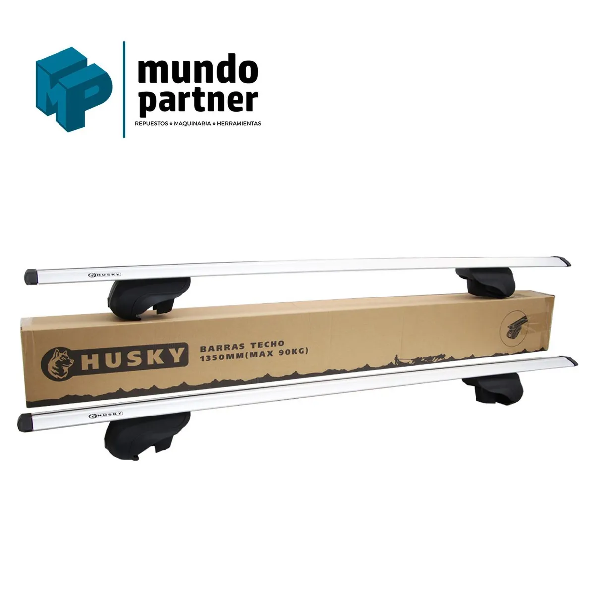 HUSKY - Barra Porta Equipaje Riel Abierto Parrila Auto Universal