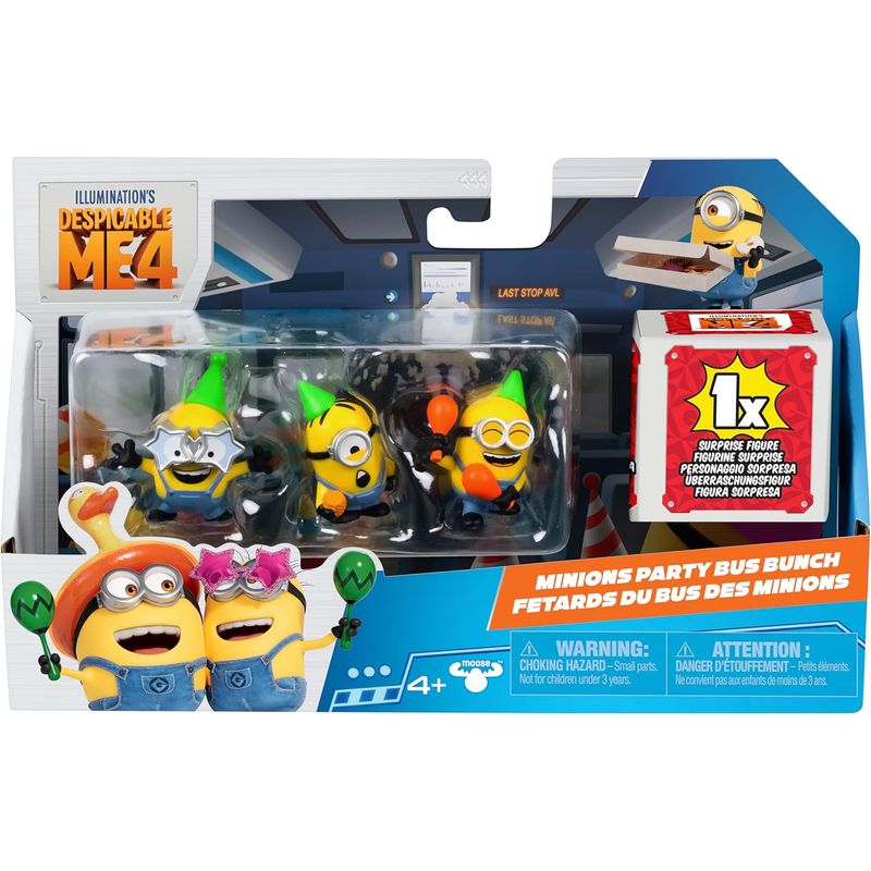 MINIONS - Minions Set De Figuras De Acción Minions Party Bus Bunch