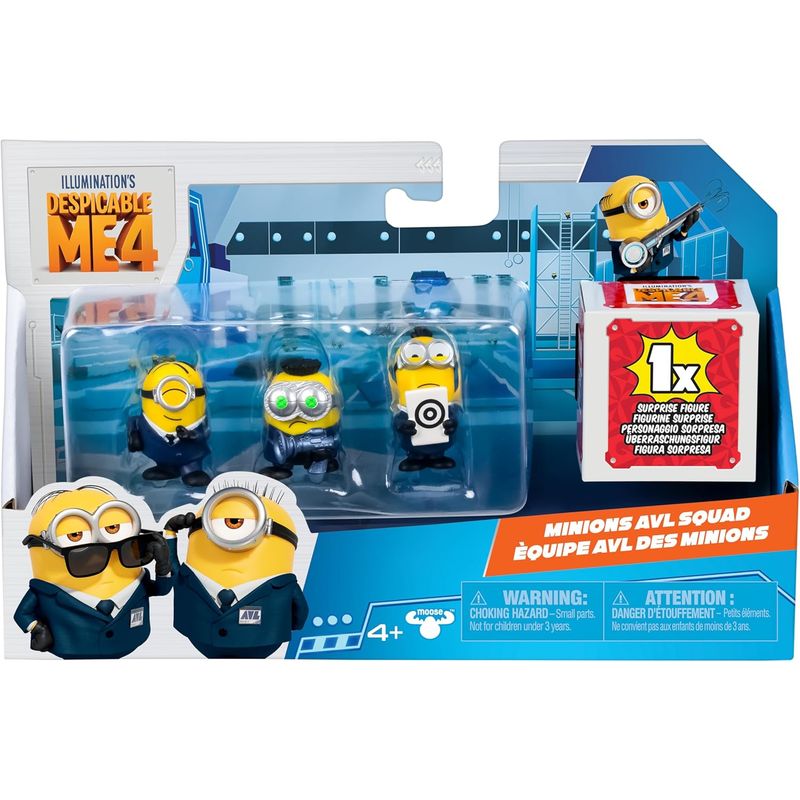 MINIONS - Minions Set De 4 Figuras De Acción Minions Avl Squad